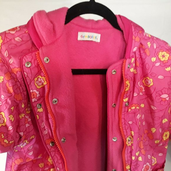 NEW XL GIRLS GYMBOREE PINK FLORAL WINTER JACKET - Picture 9 of 11